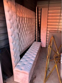 Queen Velvet Bed Frame