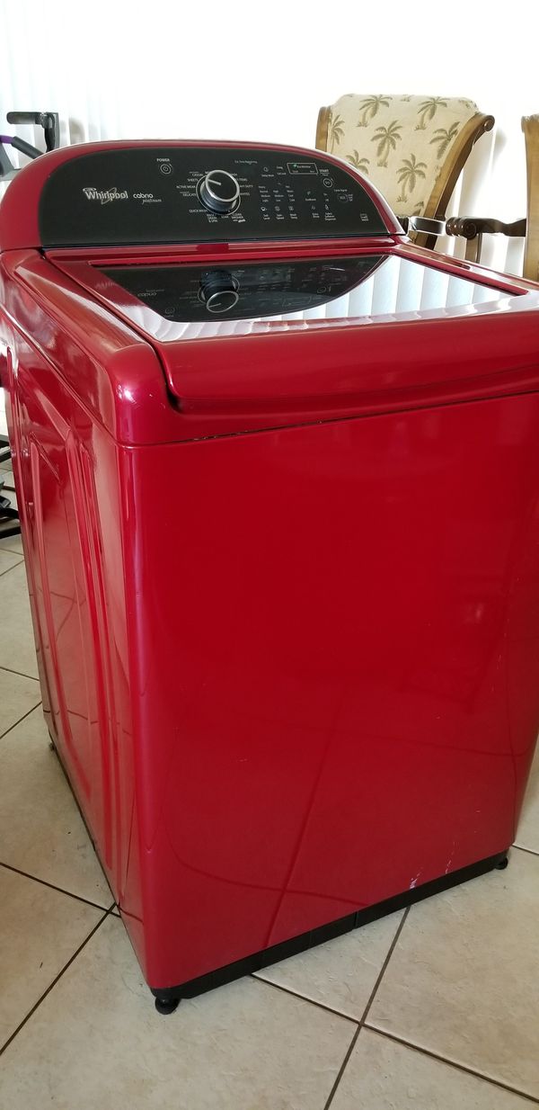 Whirlpool Cabrio Platinum Washer Red for Sale in Lutz, FL OfferUp