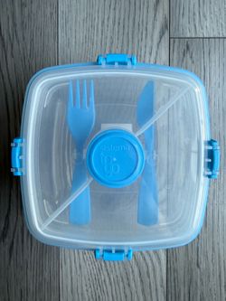 Sistema Salad Container For Lunch With Dressing Container
