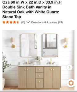Double sink vanity