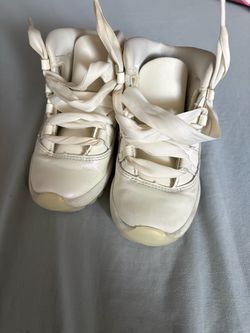 Air Jordan 11 White High-Top Sneakers