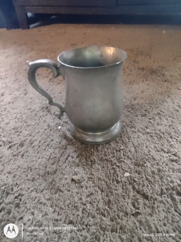 Vintage Pewter Mug Compton Cast
