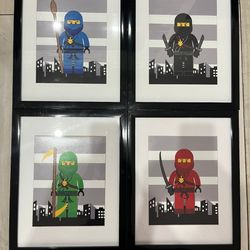 Lego Ninjago Charters 15x12 
Lego Marvel Superheros  15x12