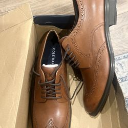 Cole Haan Mens Modern Essentials Wingtip- C34598 BRITISH TAN