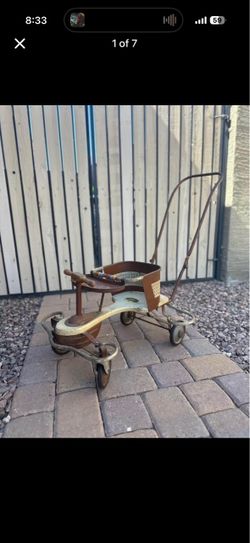 Antique Baby Push Cart