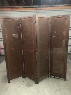 Vintage for panel folding room divider
