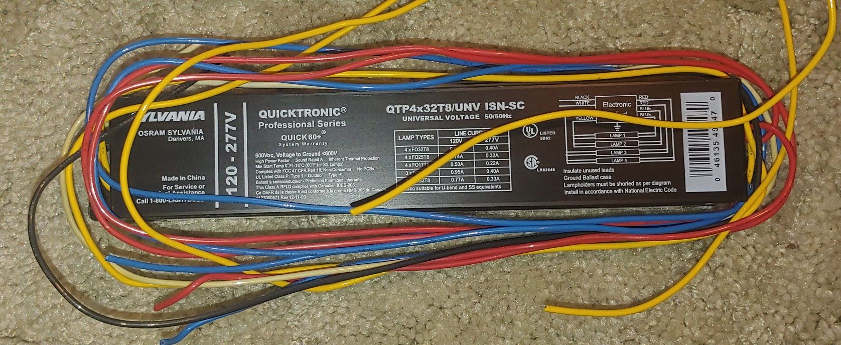 Electronic ballasts for fluorescent lights