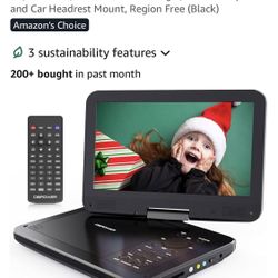 12” DVD Player, New