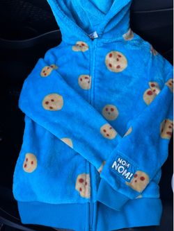 Sea world Sesame Street Cookie Monster kids jacket size large