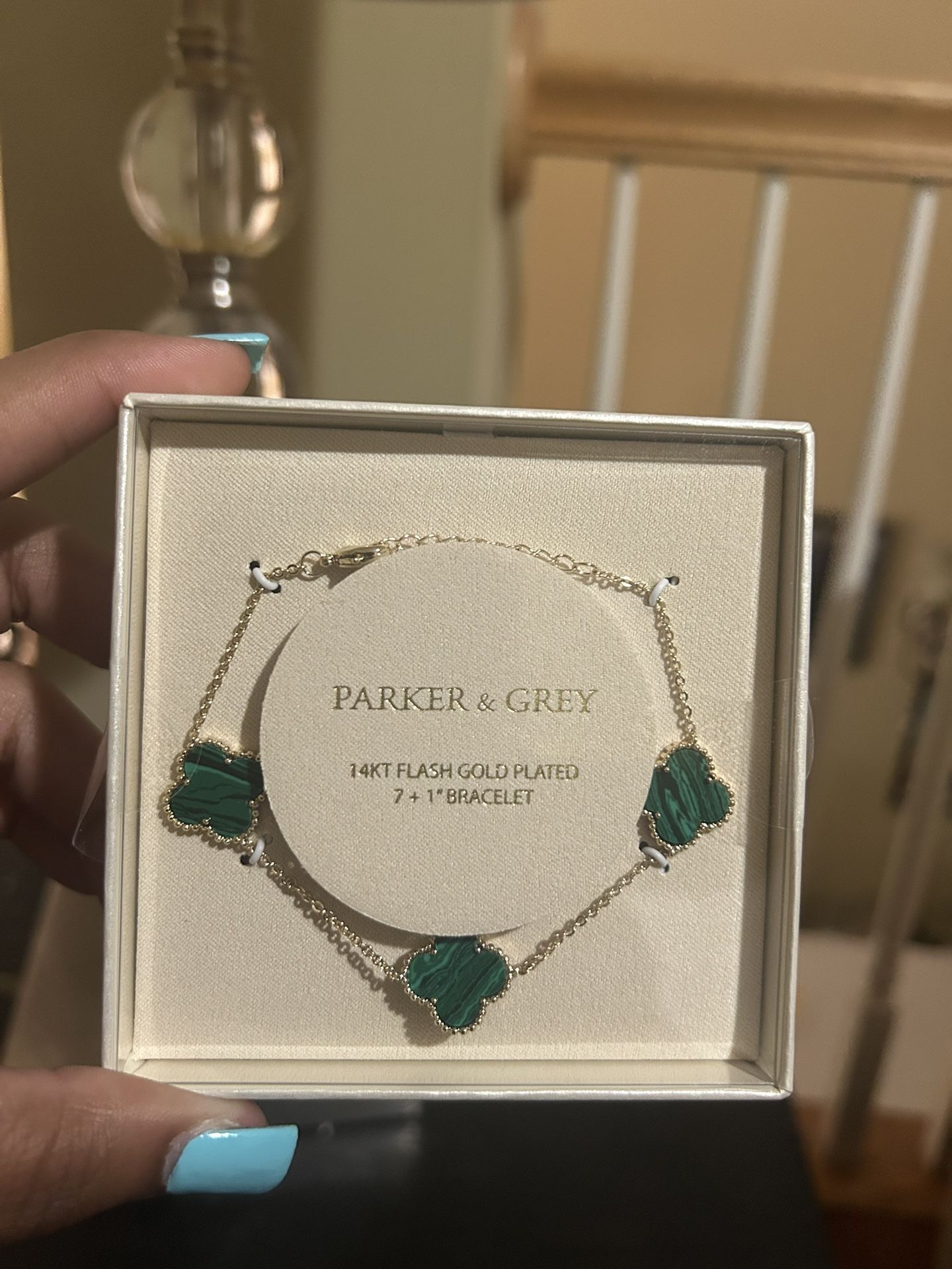 β¨ Parker & Grey 14KT Gold Plated Clover Bracelet β¨