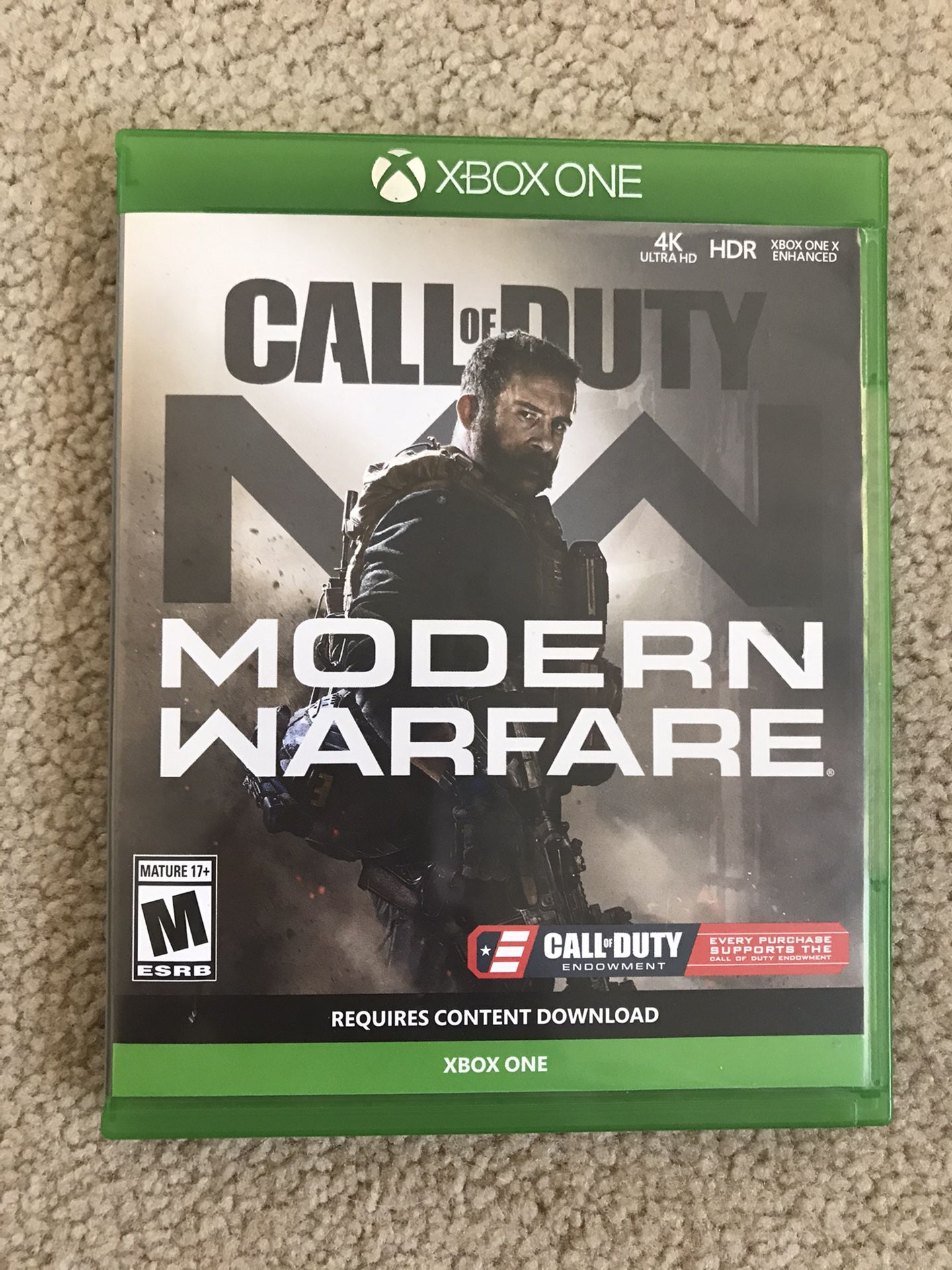 Xbox one game call of duty modern warfare