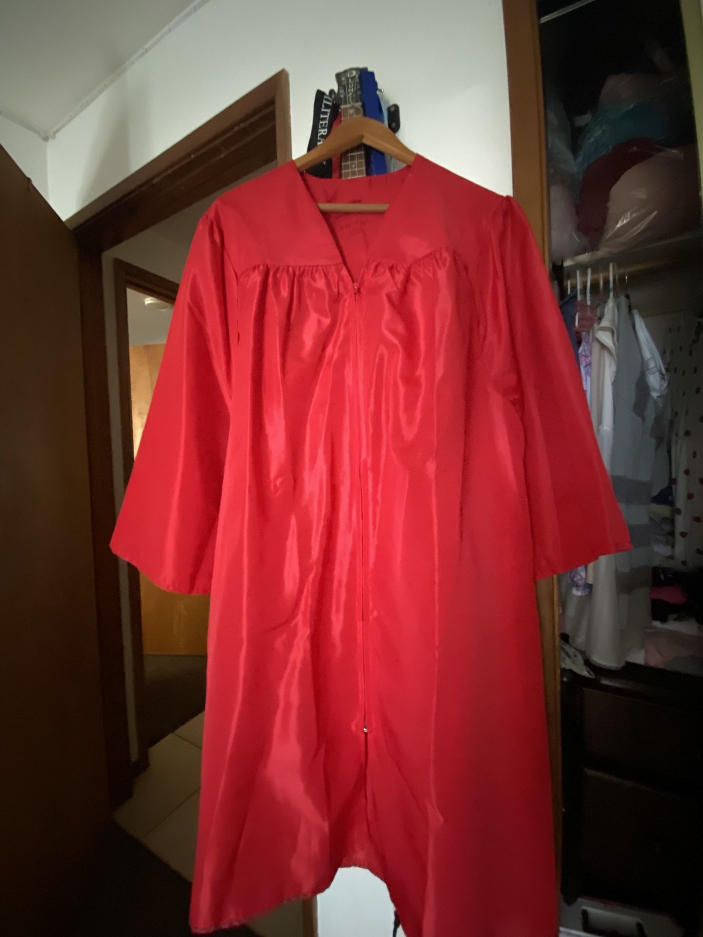 Red Graduation Gown
