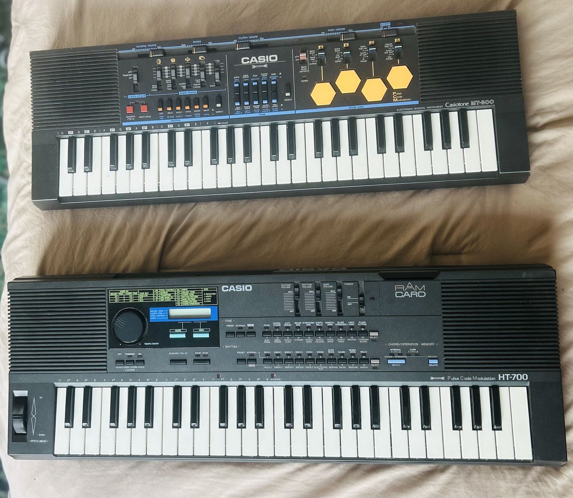 Vintage Casio Keyboard Bundle HT700 & MT500 (or separate)