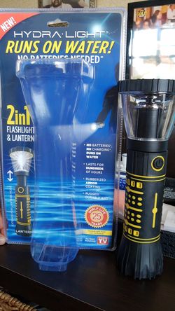 work with water 2 in 1 flashlight and Lantern no battery needed
