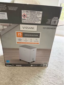 Brand New Vissani Dehumidifier
