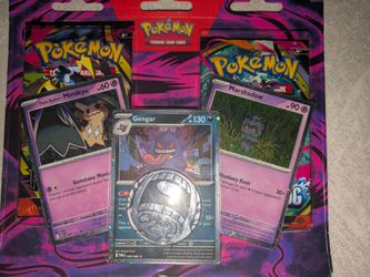 Pokemon Trading Card Gengar chaos rising and pitch black blister pack