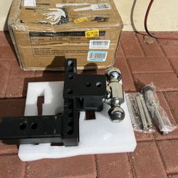 GETEEN Trailer Hitches, Adjustable Trailer Hitch Ball Mount 7” drop