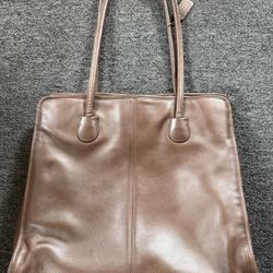 COACH  Vintage Leather Shoulder Bag 7303 Brown Used Good Condition