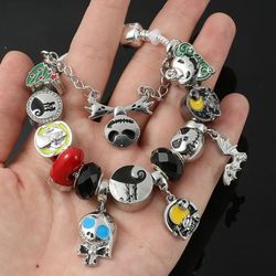 Nightmare B4 Christmas Jack Charm Bracelet