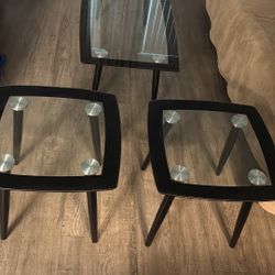 Coffee Table Set Of 3 (two Side Tables)