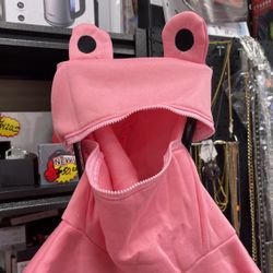 Pink Frog Hoodie 2XL