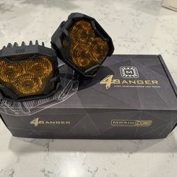 Morimoto 4Banger 2.0 LED Pods: NCS SAE Wide / Yellow (Pair)