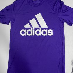 Adidas: Men’s Purple Aeroready/Dri-fit Pregame Shirt (Small)