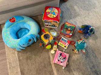 Baby Toy Lot VTech Activity Cube Soft Books Infant Seat Rattles