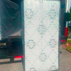 New Twin Size Mattress Innerspring With Foam Free Box Springs Twin Bed 