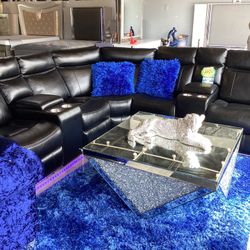 Beautiful Furniture Sofa Sectional 2Power Recliners On Sale Now For $1799