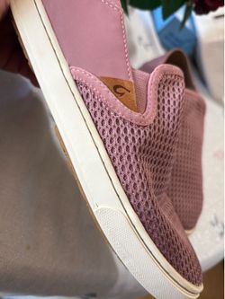 OluKai Pehuea Women's Pink Mesh Slip-On Casual Shoes US 7.5 EU 37.5