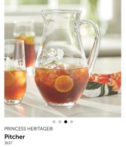 Princess house glass pitcher (3637)