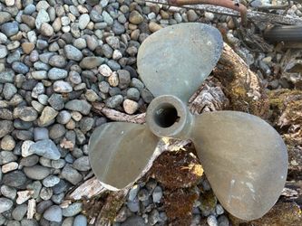 Boat prop brass