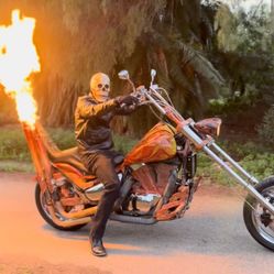 Flamethrower Motorcycle!!!
