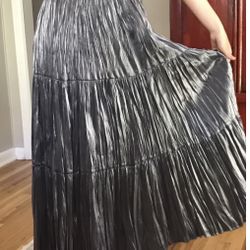 Rare Ropa Silver Pleated Skirt Fits Various 
