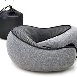 RURING Travel Pillows for Airplanes, Travel Neck Pillow Travel Pillow, Neck Pillow Airplane Memory Foam 360 Degree Support Stowable Pillows for Airpla