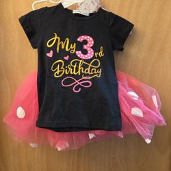 Turning 3 Years Girl's Minnie Mouse Outfit