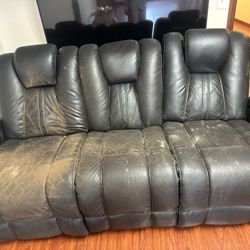 Free - Two Three seater Power recliner
