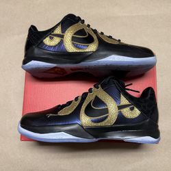 Nike Zoom Kobe 5 GS Year of The Mamba Eggplant size 6y or 6.5y Basketball shoes NEW!