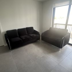 Black Sofa And Loveseat 