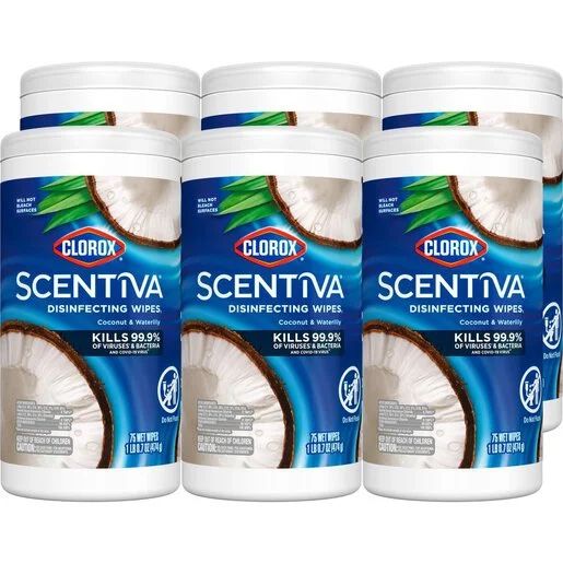 6 Pack Of Scentiva Wipes
