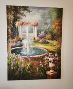 Beautiful 3 X 4 Hand Painted Signed Canvas Still Life Art Painting