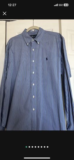 It’s Very Good Shirt For Man’s Made By Ralph Lauren The Size Is Large the Color Is Blue 