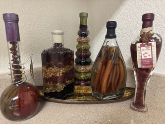 Vinegar Decorative Glass Bottle 