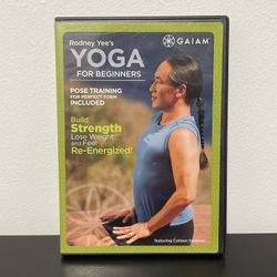 Rodney Yee’s Yoga For Beginners DVD Gaiam Exercise Workout Training 2008