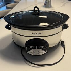 Crock-Pot 7 Quart Stainless Steel Oval Slow Cooker with 5 settings