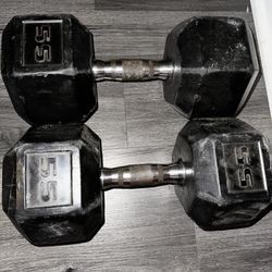 55lb Dumbbells Set 