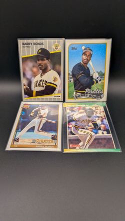 Barry Bonds Pittsburgh Pirates Baseball Card Lot
