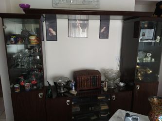 Four Piece Wall Unit Entertainment Center