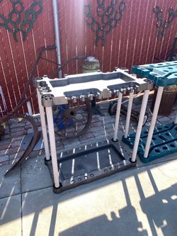 Garden tool rack storage